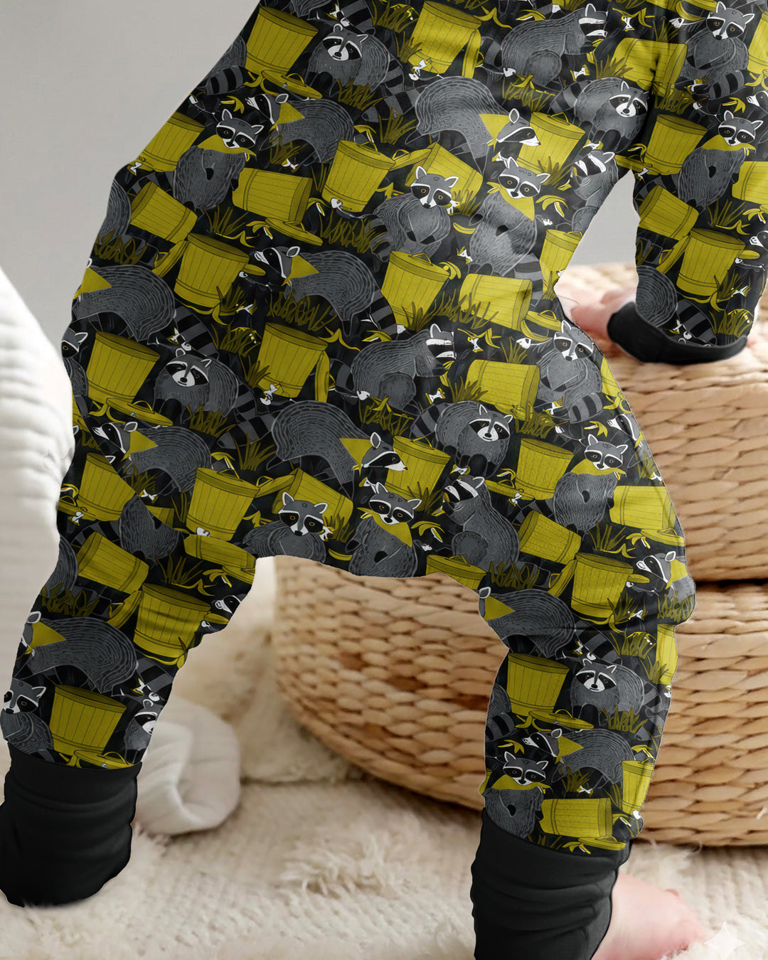 Raccoons With Garbage Cans Bamboo Convertible Zippy