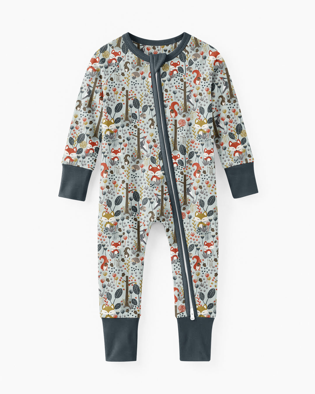 Rustic Woodland Foxes Bamboo Convertible Zippy