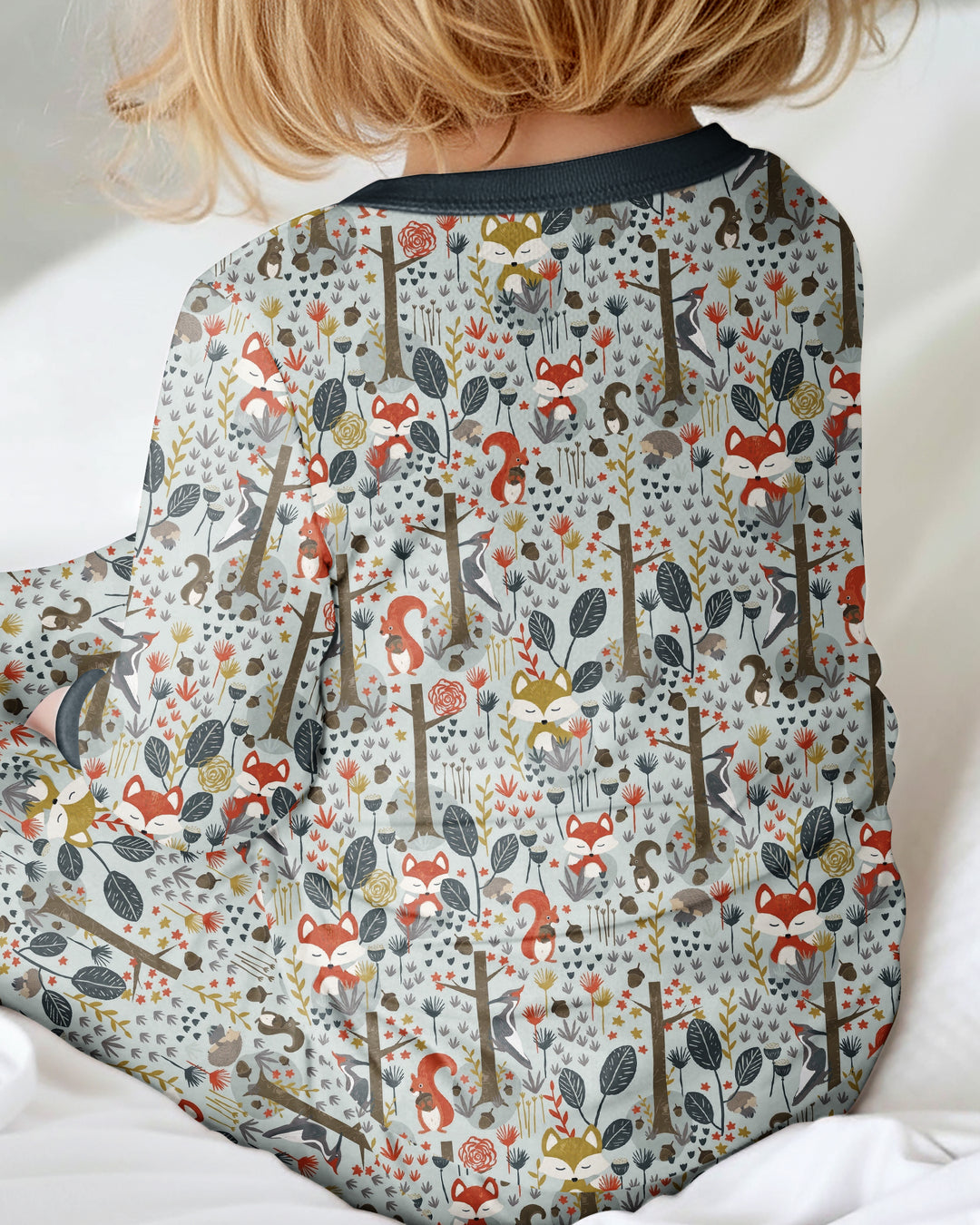 Rustic Woodland Foxes Bamboo Convertible Zippy