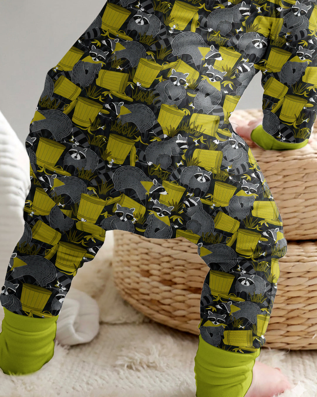 Raccoons With Garbage Cans Bamboo Convertible Zippy
