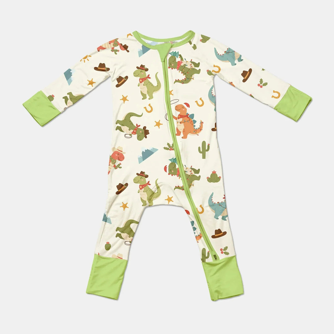 Christmas Cowboy Dinosaur Convertible Zippy , Christmas Cowboy Dinosaur Convertible Zippy - 0-3M