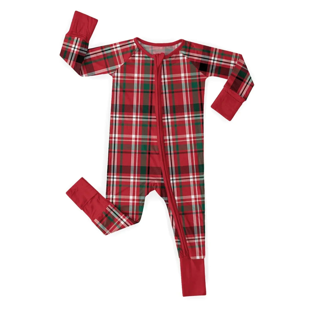 Christmas Cozy Season Convertible Zippered Romper , Christmas Cozy Season Convertible Zippered Romper - Newborn