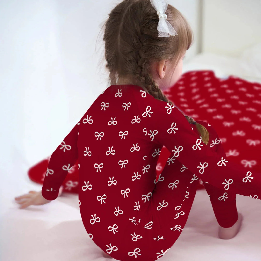 Christmas Cute Bows Convertible Zippy , Christmas Cute Bows Convertible Zippy - 0-3M