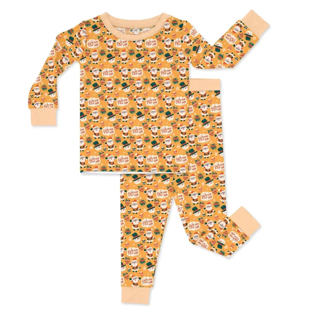 Christmas Glasses Santa Two Piece Pajama Set , Christmas Glasses Santa Two Piece Pajama Set - 12-18M