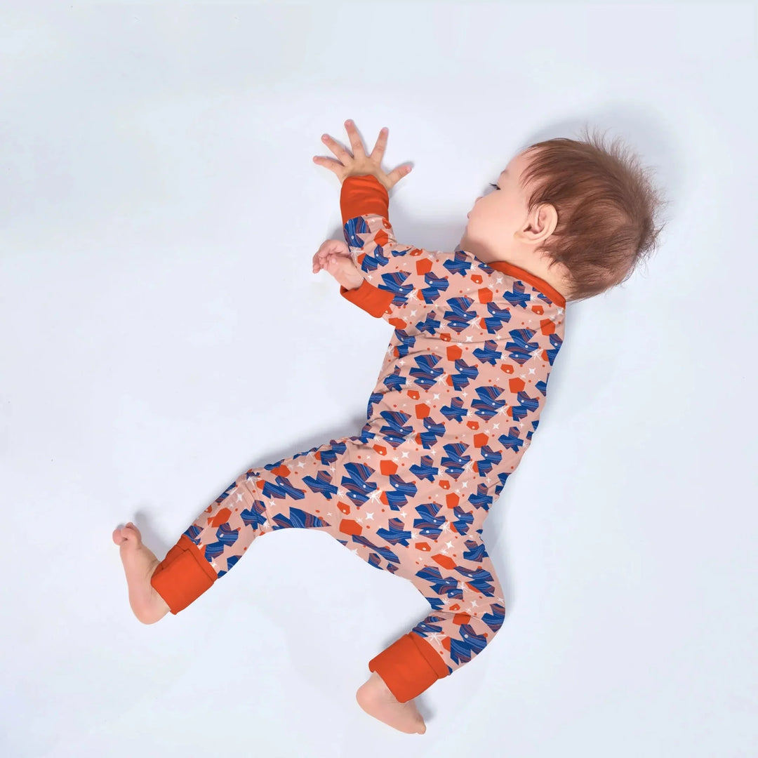 Christmas Happy Tree Convertible Zippered Romper , Christmas Happy Tree Convertible Zippered Romper - Newborn