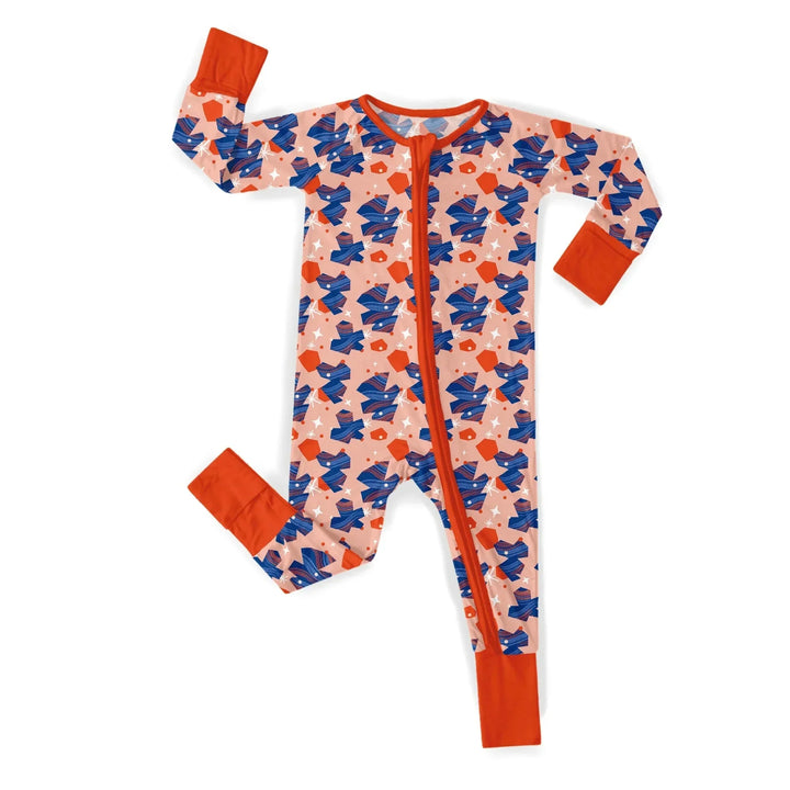 Christmas Happy Tree Convertible Zippered Romper , Christmas Happy Tree Convertible Zippered Romper - Newborn