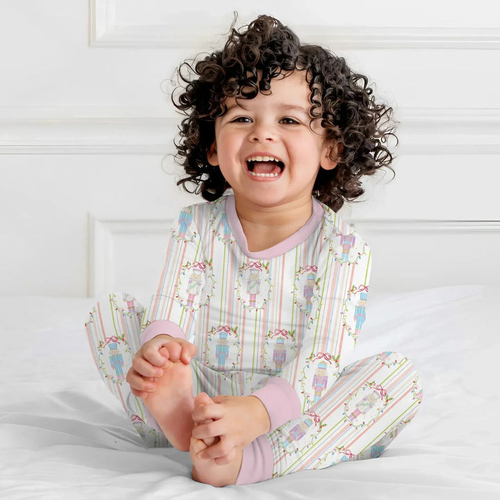 Christmas Nutcracker Two Piece Long Sleeve Pajama Set , Christmas Nutcracker Two Piece Long Sleeve Pajama Set - 12-18M