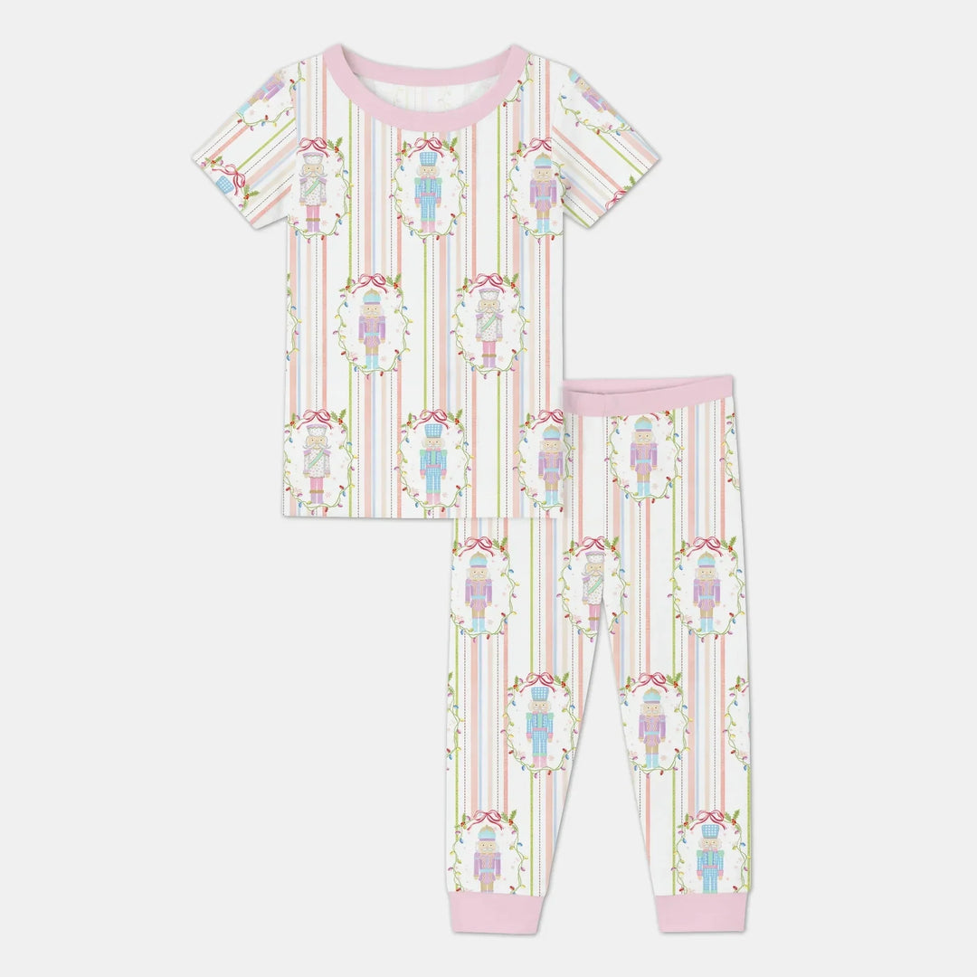 Christmas Nutcracker Two Piece Short Sleeve Pajama Set , Christmas Nutcracker Two Piece Short Sleeve Pajama Set - 12-18M