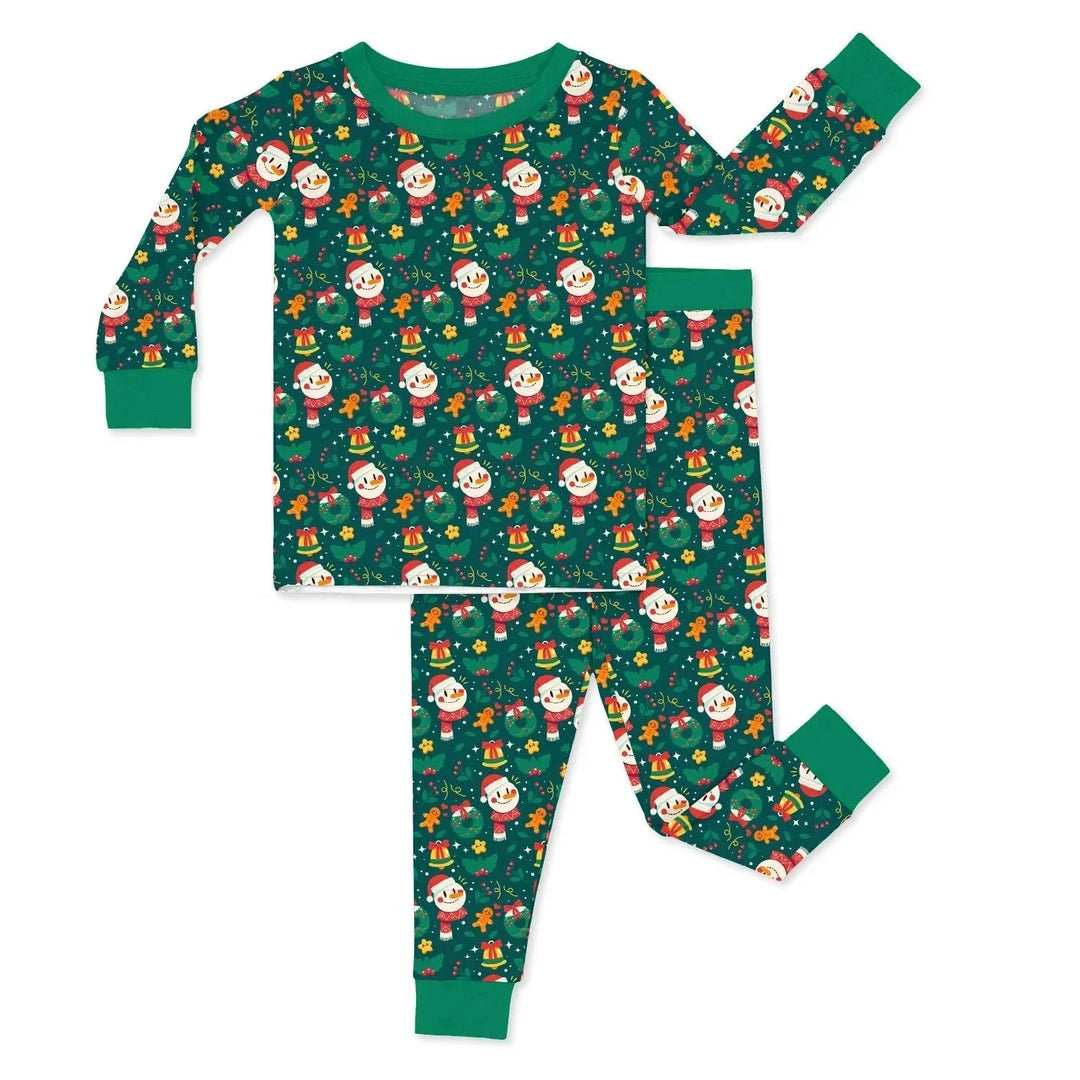 Christmas Pattern Two Piece Pajama Set , Christmas Pattern Two Piece Pajama Set - 12-18M
