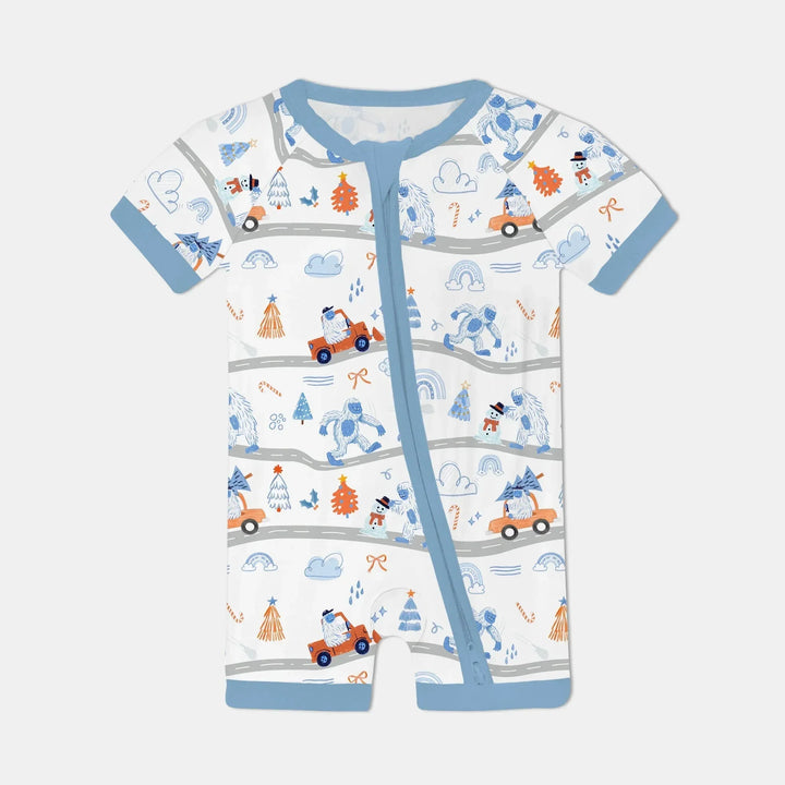 Christmas Sasquatch Shorty Zippy , Christmas Sasquatch Shorty Zippy - 0-3M