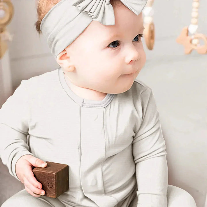 Cloud Magnetic Footie Romper , Cloud Magnetic Footie Romper - Newborn