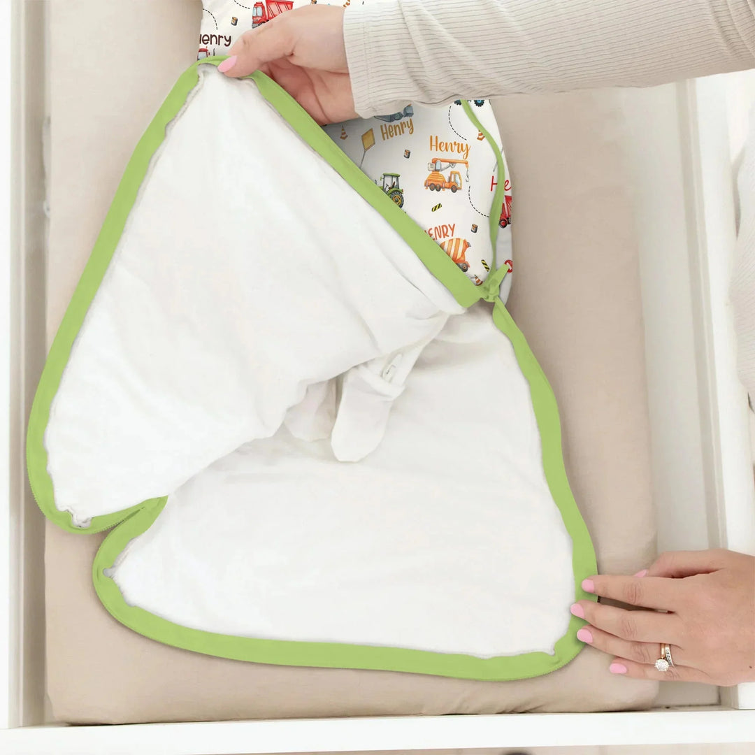 Construction Vehicles Custom Name Sleep Bag , Construction Vehicles Custom Name Sleep Bag - XS / 0.5 TOG