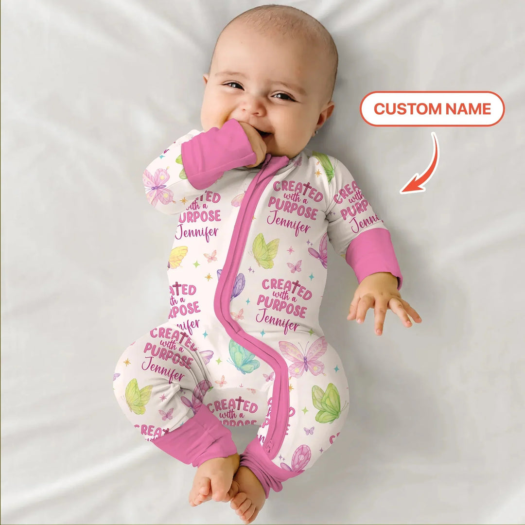 Created With A Purpose Custom Name Convertible Zippy , Created With A Purpose Custom Name Convertible Zippy - 0-3M