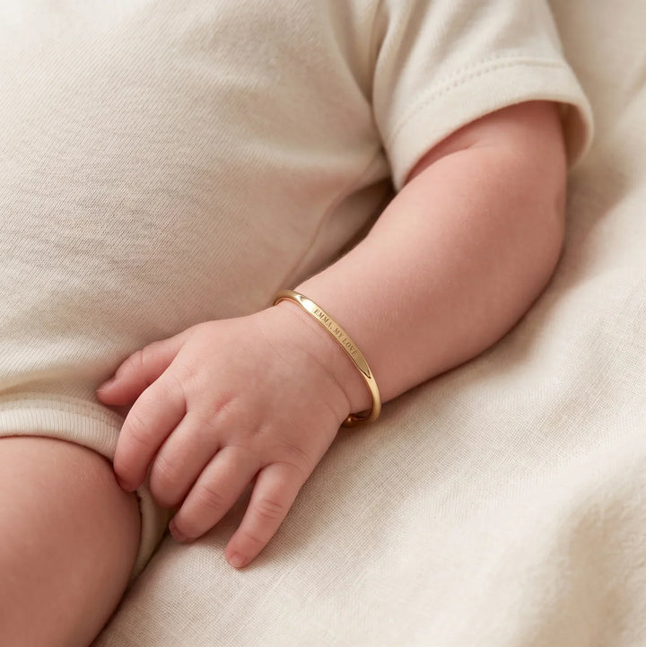 The Keepsake Cuff: Personalized Baby Bracelet