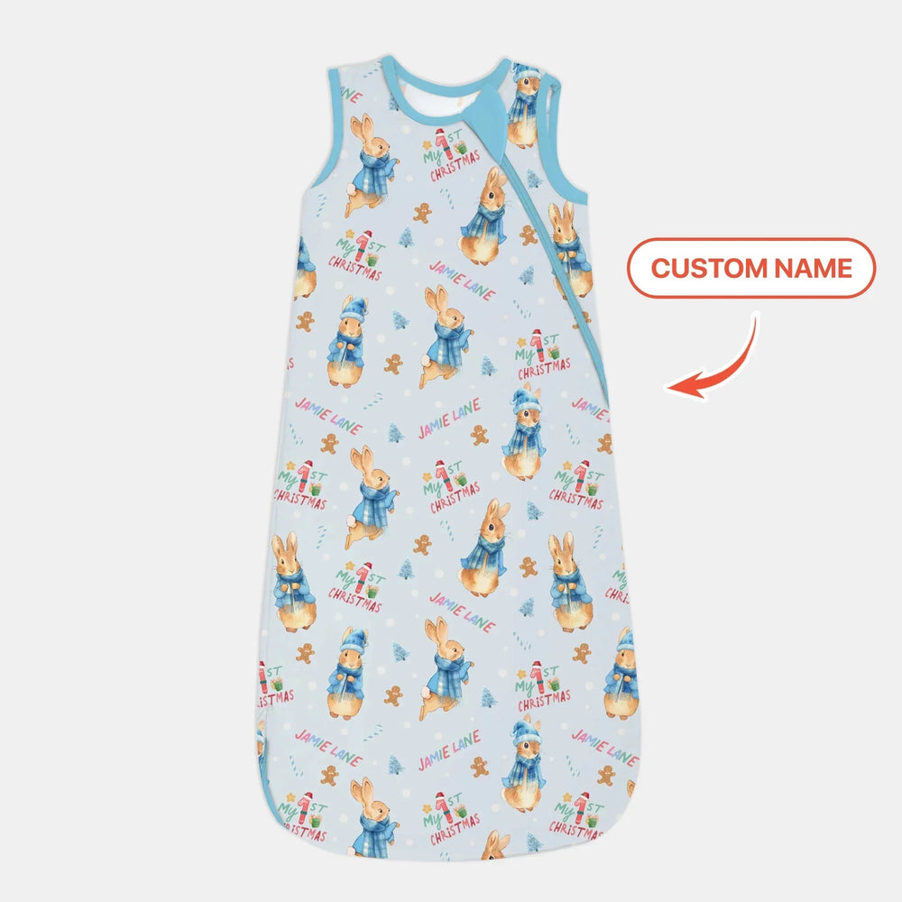 Custom 1st Christmas Rabbit Sleep Bag , Custom 1st Christmas Rabbit Sleep Bag - XS / 0.5 TOG