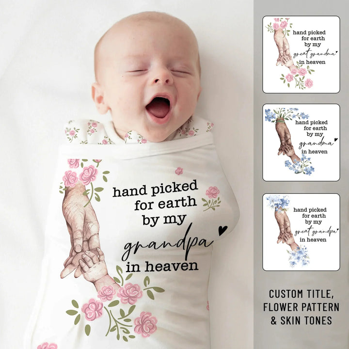 Custom Floral Sleep Bag Swaddler - Hand picked for earth , Custom Floral Sleep Bag Swaddler - Hand picked for earth - XS