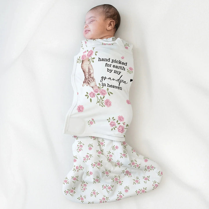 Custom Floral Sleep Bag Swaddler - Hand picked for earth , Custom Floral Sleep Bag Swaddler - Hand picked for earth - XS