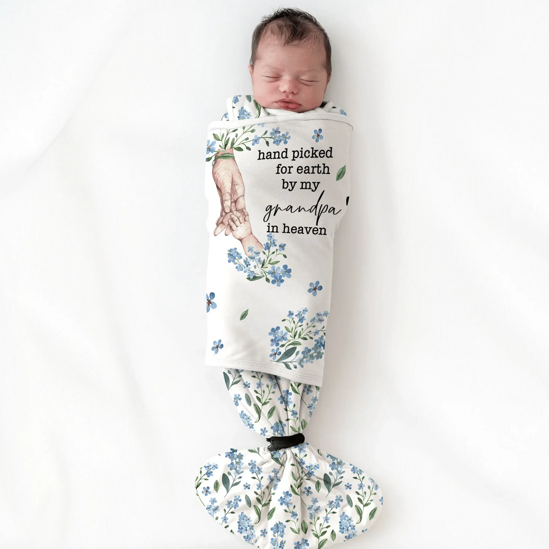 Custom Floral Sleep Bag Swaddler - Hand picked for earth , Custom Floral Sleep Bag Swaddler - Hand picked for earth - XS