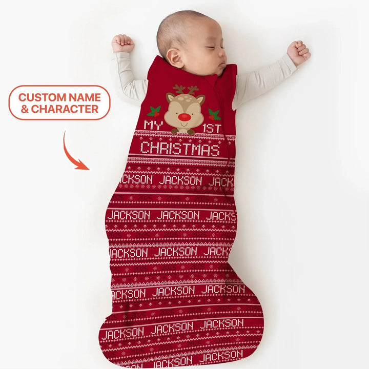 Custom My 1st Christmas Sleep Bag , Custom My 1st Christmas Sleep Bag - XS / 0.5 TOG