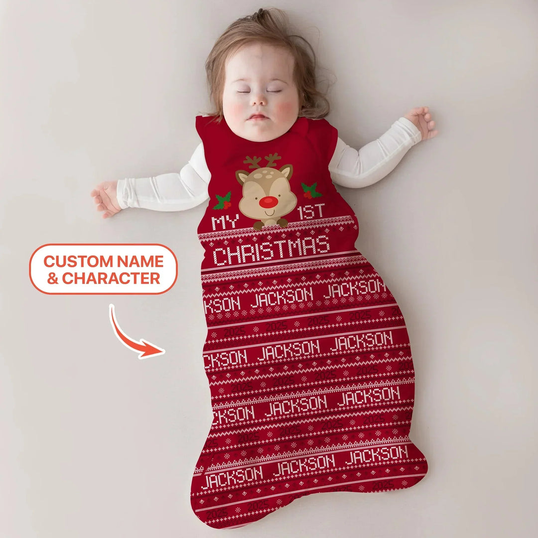 Custom My 1st Christmas Sleep Bag , Custom My 1st Christmas Sleep Bag - XS / 0.5 TOG