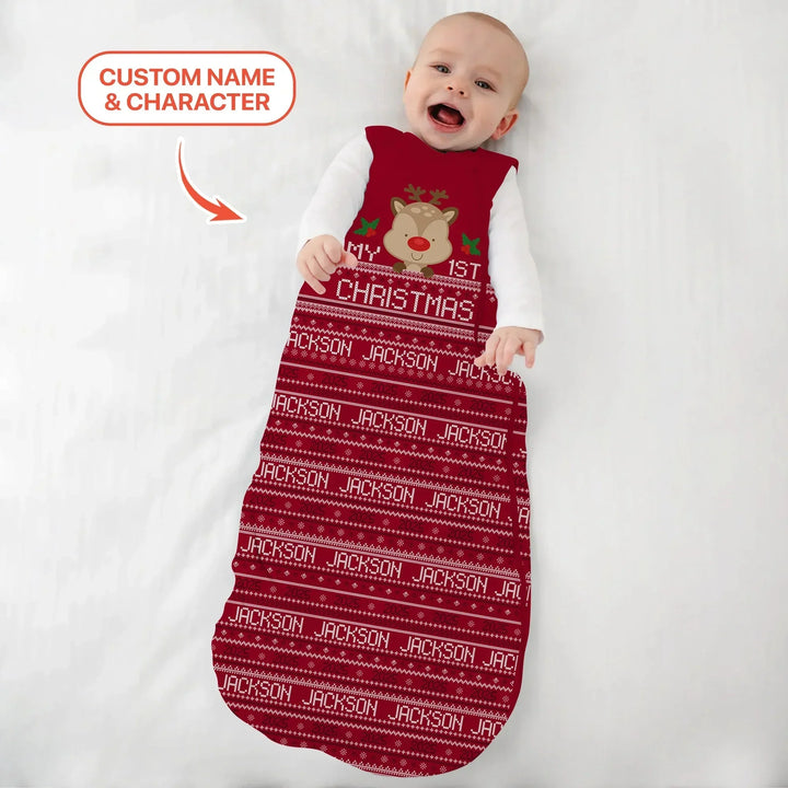 Custom My 1st Christmas Sleep Bag , Custom My 1st Christmas Sleep Bag - XS / 0.5 TOG