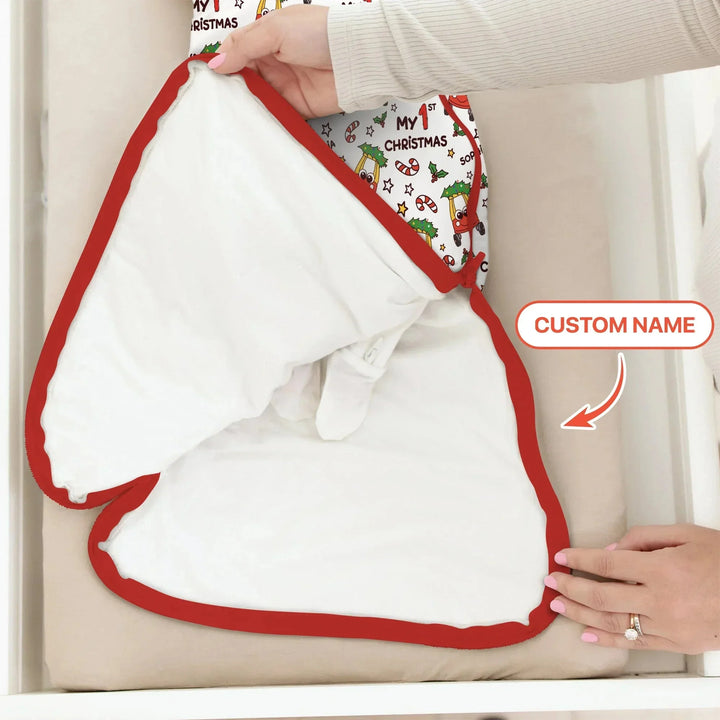 Custom Name Baby Car My 1st Christmas Sleep Bag For Baby , Custom Name Baby Car My 1st Christmas Sleep Bag For Baby - XS / 0.5 TOG