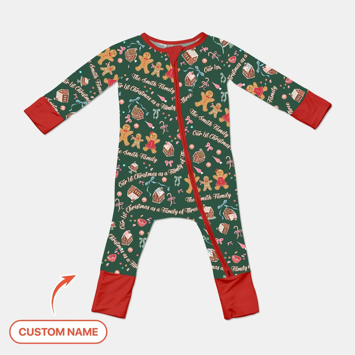 Custom Name Family Gingerbread Convertible Zippy , Custom Name Family Gingerbread Convertible Zippy - 0-3M
