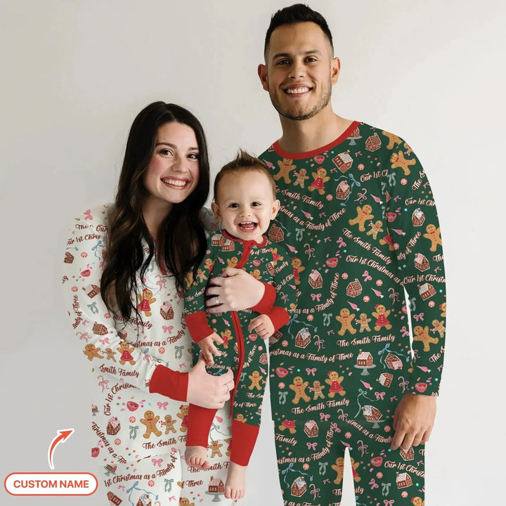 Custom Name Family Gingerbread Women Pajama Set , Custom Name Family Gingerbread Women Pajama Set - Only Shirt / S