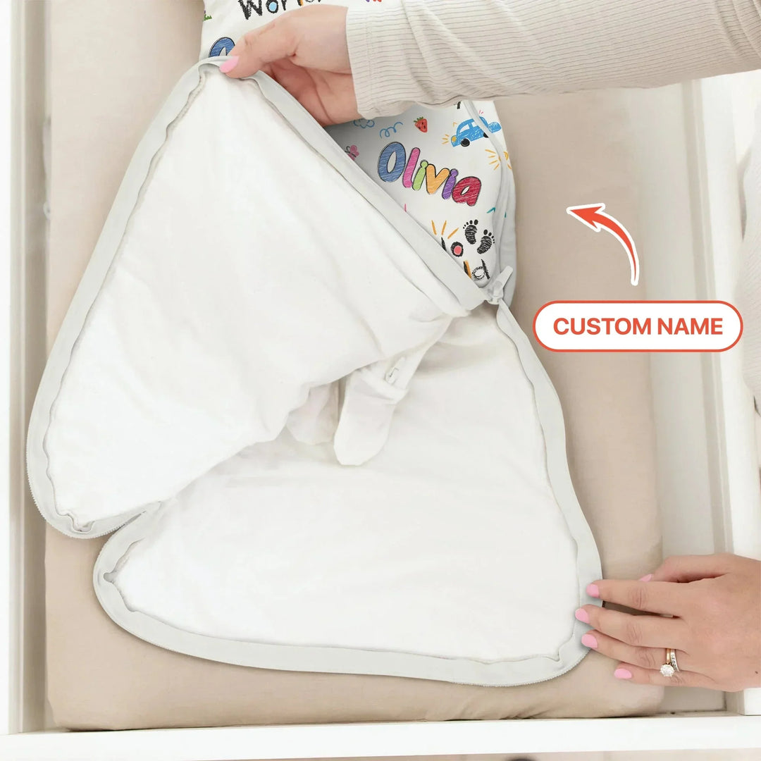 Custom Name "Hello World" - Sleep Bag , Custom Name "Hello World" - Sleep Bag - XS / 0.5 TOG