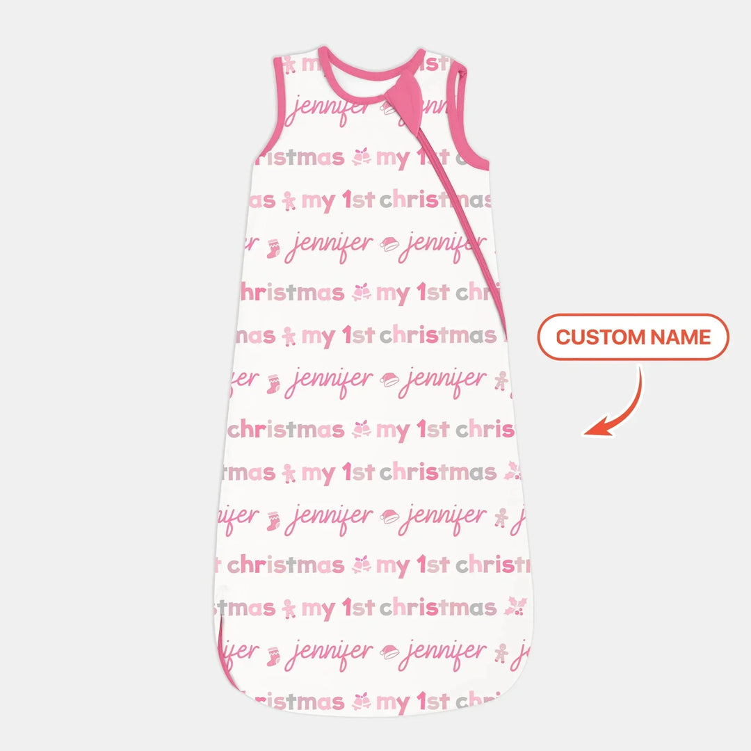 Custom Name My First Christmas Color Mood Sleep Bag , Custom Name My First Christmas Color Mood Sleep Bag - XS / 0.5 TOG