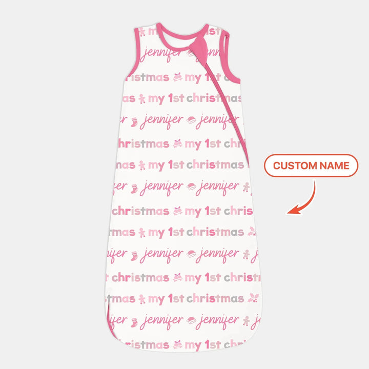 Custom Name My First Christmas Color Mood Sleep Bag , Custom Name My First Christmas Color Mood Sleep Bag - XS / 0.5 TOG