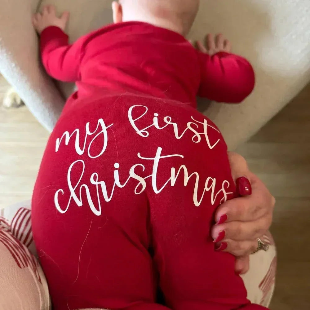 Custom Name My First Christmas Convertible Zippy , Custom Name My First Christmas Convertible Zippy - 0-3M