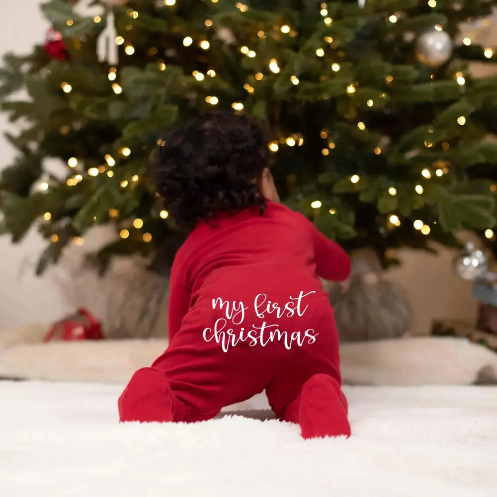 Custom Name My First Christmas Convertible Zippy , Custom Name My First Christmas Convertible Zippy - 0-3M