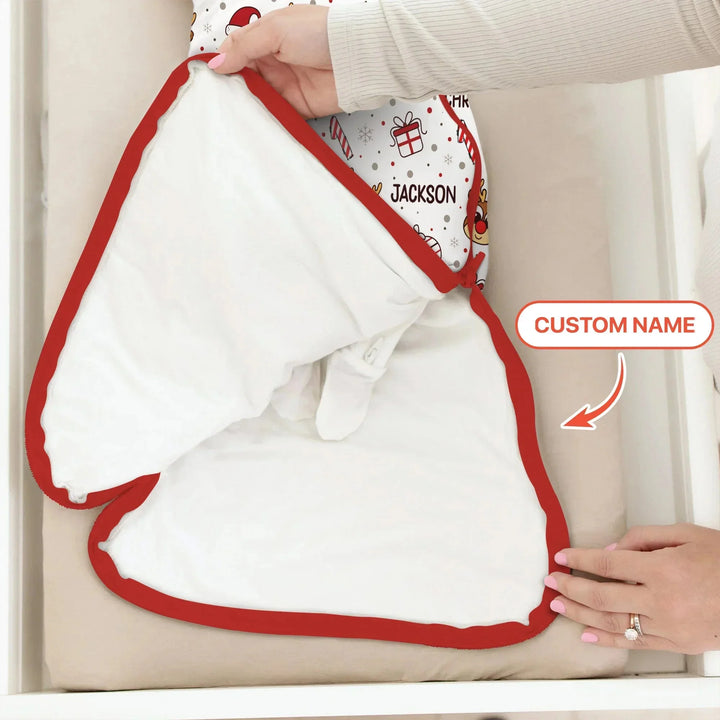 Custom Name Reindeer Doodle My First Christmas Sleep Bag , Custom Name Reindeer Doodle My First Christmas Sleep Bag - XS / 0.5 TOG
