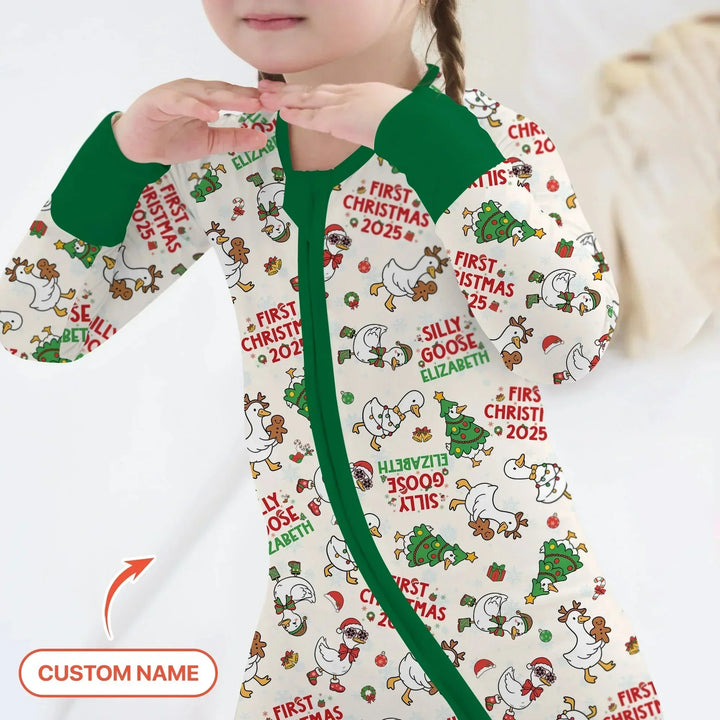 Custom Name "Silly Goose" Convertible Zippy , Custom Name "Silly Goose" Convertible Zippy - 0-3M