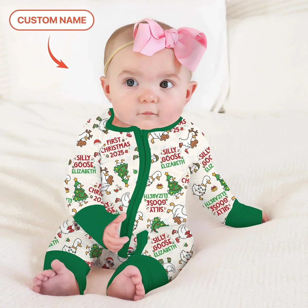 Custom Name "Silly Goose" Convertible Zippy , Custom Name "Silly Goose" Convertible Zippy - 0-3M