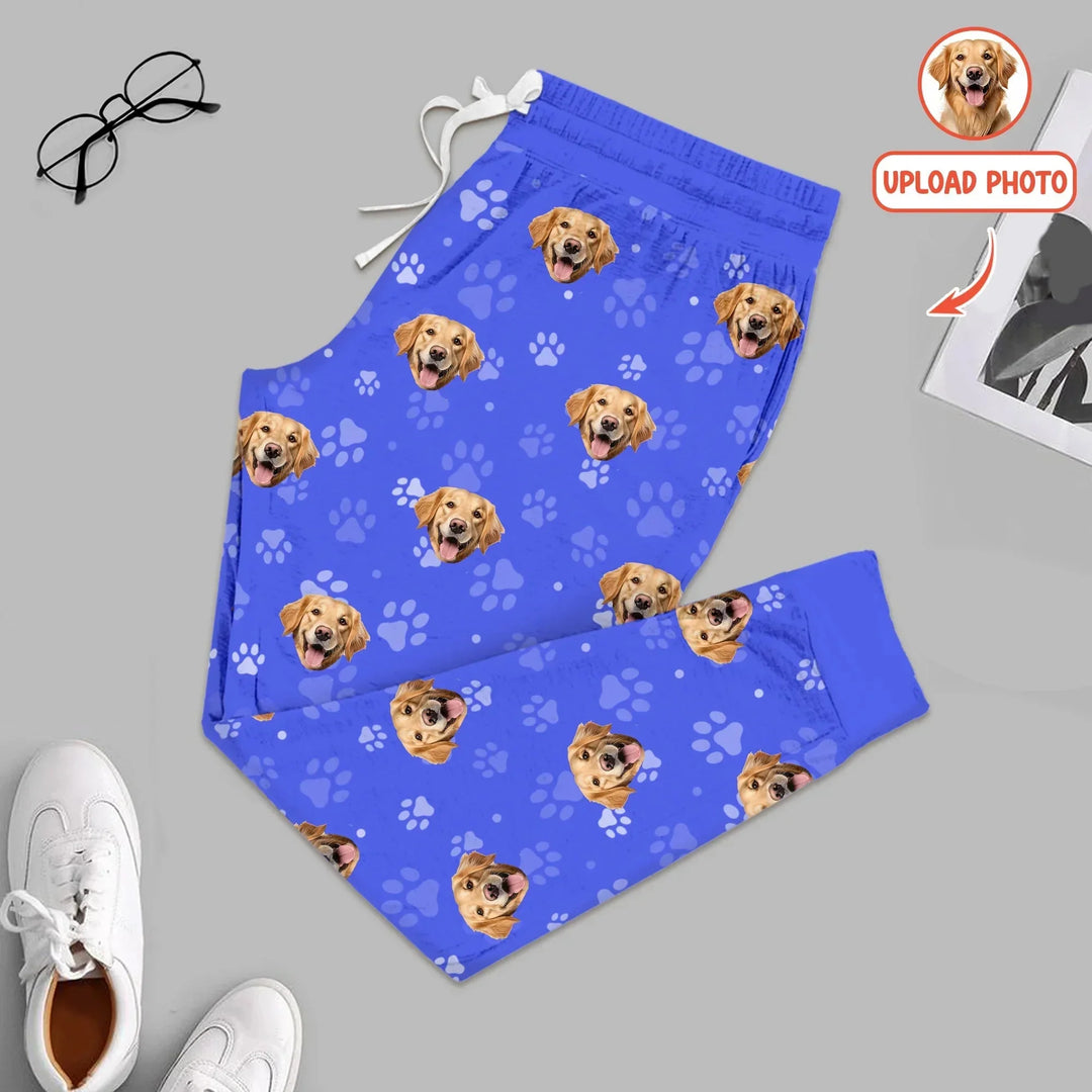 Custom Pet Face Photo Men's Pajama Set For Christmas , Custom Pet Face Photo Men's Pajama Set For Christmas - Only Shirt / XS
