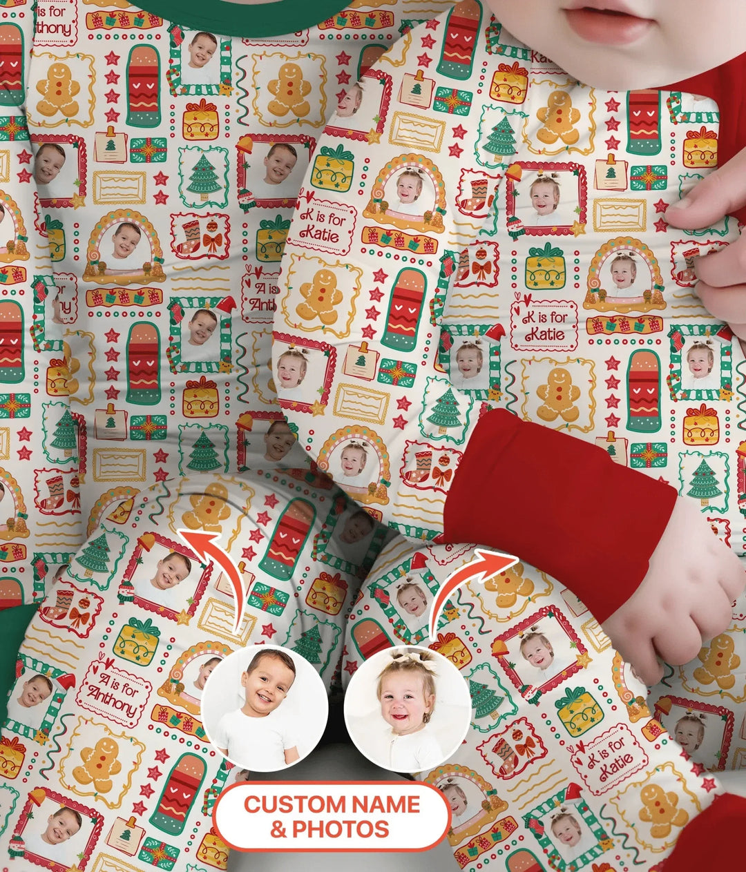 Custom Photo Christmas Frame Custom Name Convertible Zippy , Custom Photo Christmas Frame Custom Name Convertible Zippy - 0-3M