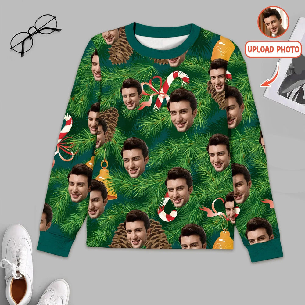 Custom Photo Christmas Men's Pajama Set , Custom Photo Christmas Men's Pajama Set - Only Shirt / XS