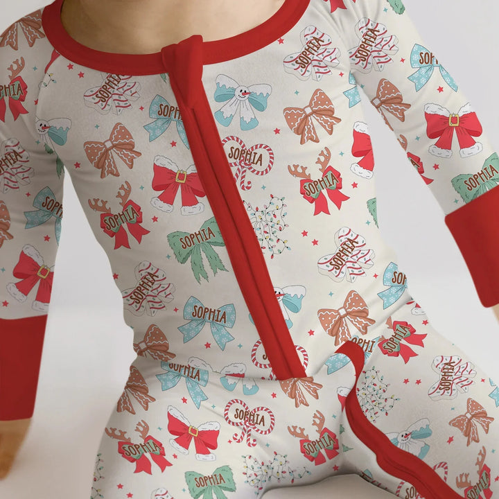 Custom Retro Bowl Christmas Convertible Zippy , Custom Retro Bowl Christmas Convertible Zippy - 0-3M