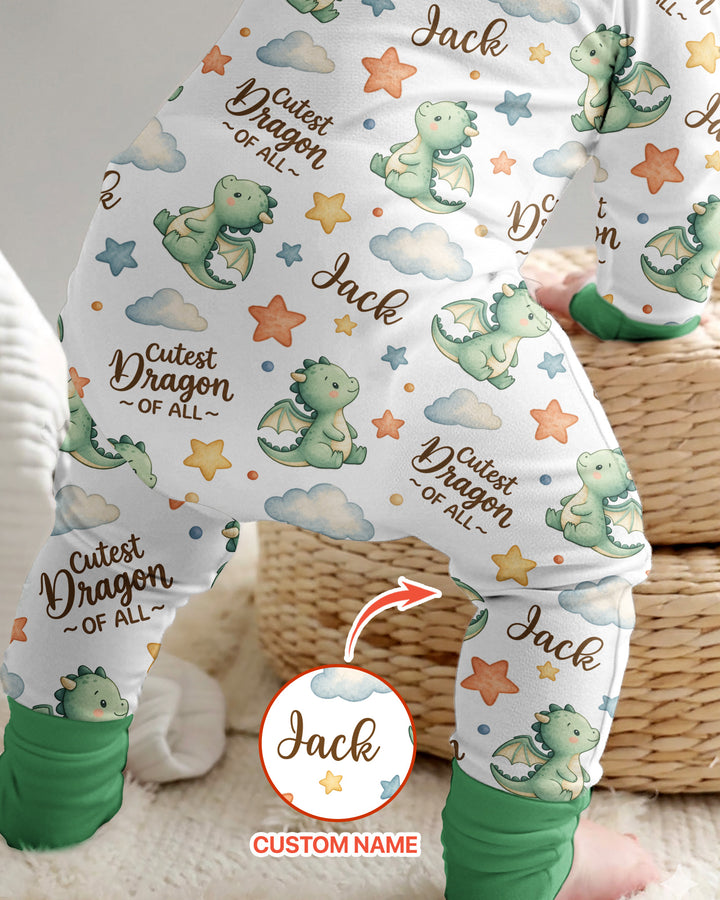 Custom Name Cutest Dragon Of All Bamboo Convertible Zippy