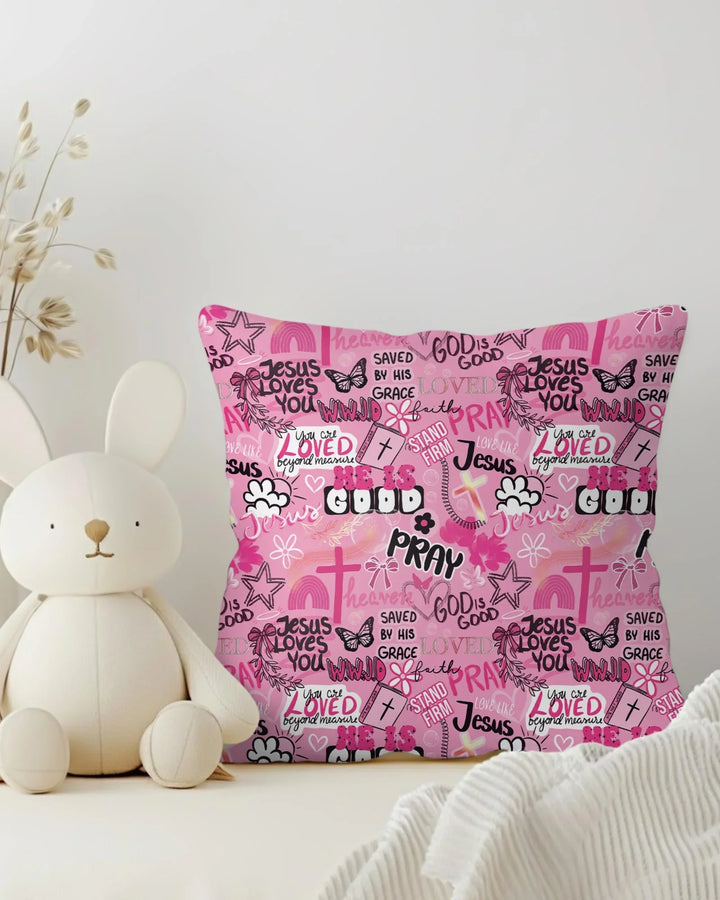Pink Faith & Grace Bamboo Pillow Case