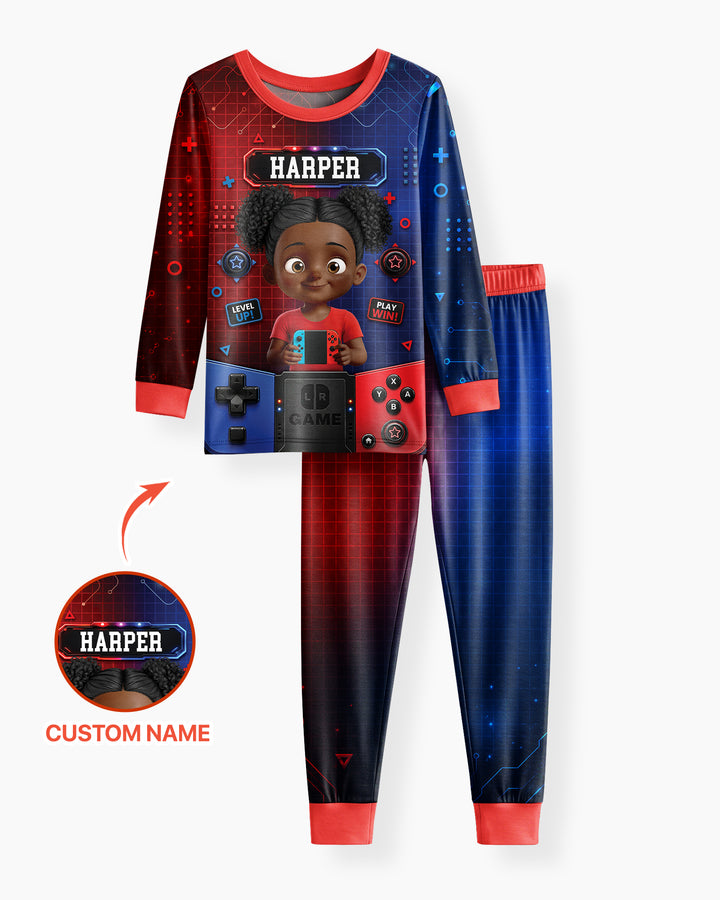 Game Controller Baby Bamboo Two Piece Long Sleeve Pajama Set