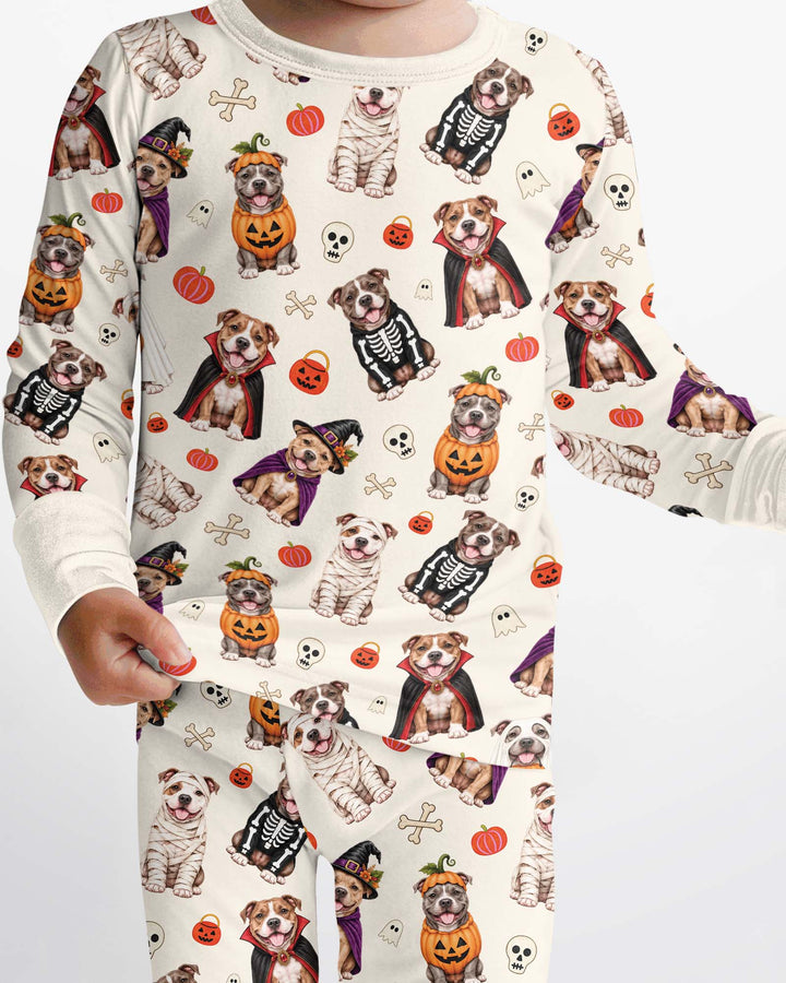Pit Boo Bamboo Two Piece Long Sleeve Pajama Set