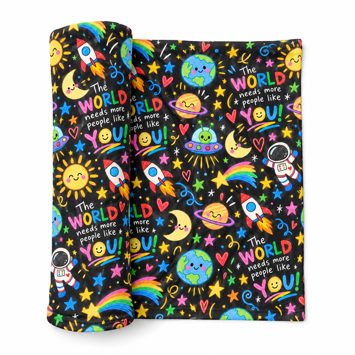 The World Needs More People Like You Bamboo Swaddle Blanket