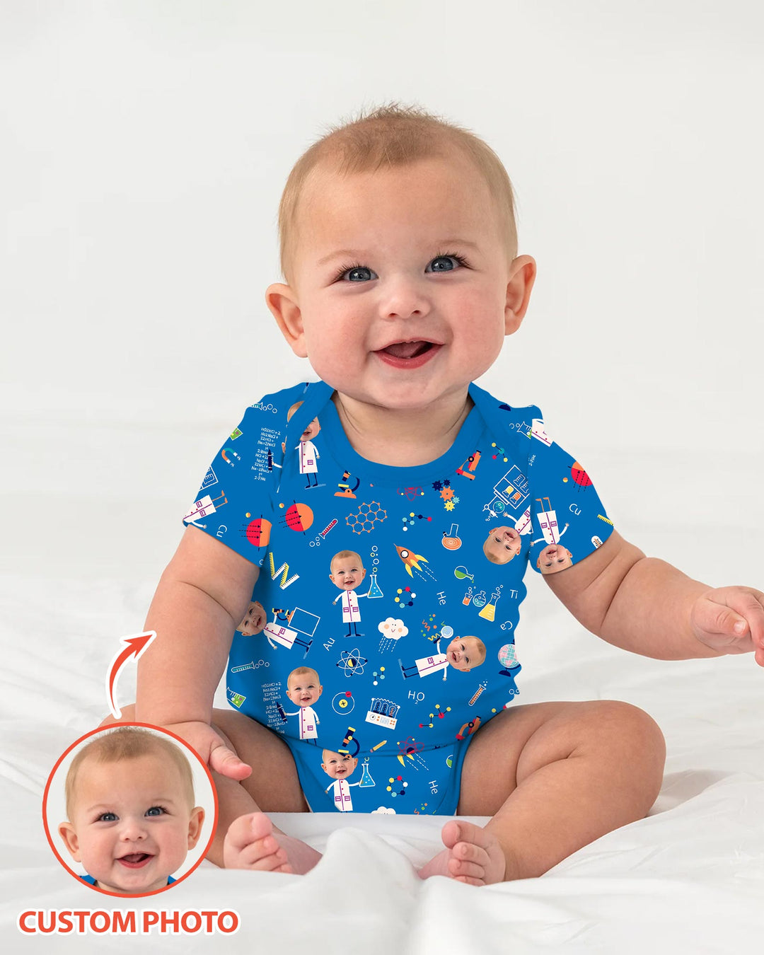 Custom Image Chemical Laboratory Bamboo Bodysuit