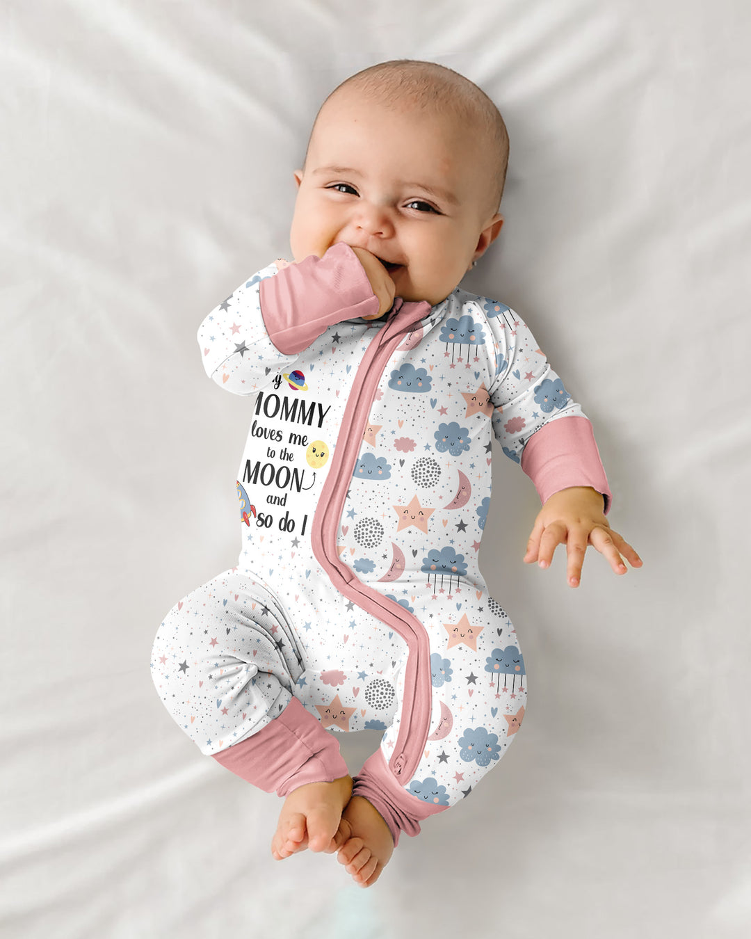 My Mommy Loves Me To The Moon And So Do I Bamboo Convertible Zippy