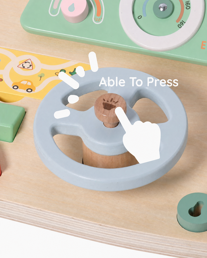 Interactive Wooden Steering Wheel