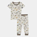 Diggers Route Map Two Piece Short Sleeve Pajama Set , Diggers Route Map Two Piece Short Sleeve Pajama Set - 12-18M