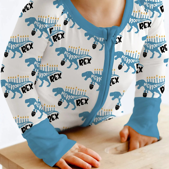Dinosaur Hanukkah Boy Convertible Zippy , Dinosaur Hanukkah Boy Convertible Zippy - 0-3M